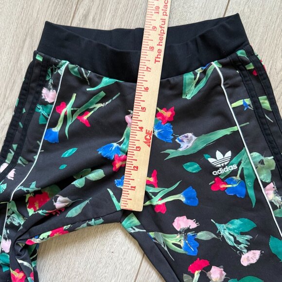 Adidas Originals Floral Print Athletic Leggings Women's Activewear Multicolor - Picture 8 of 10